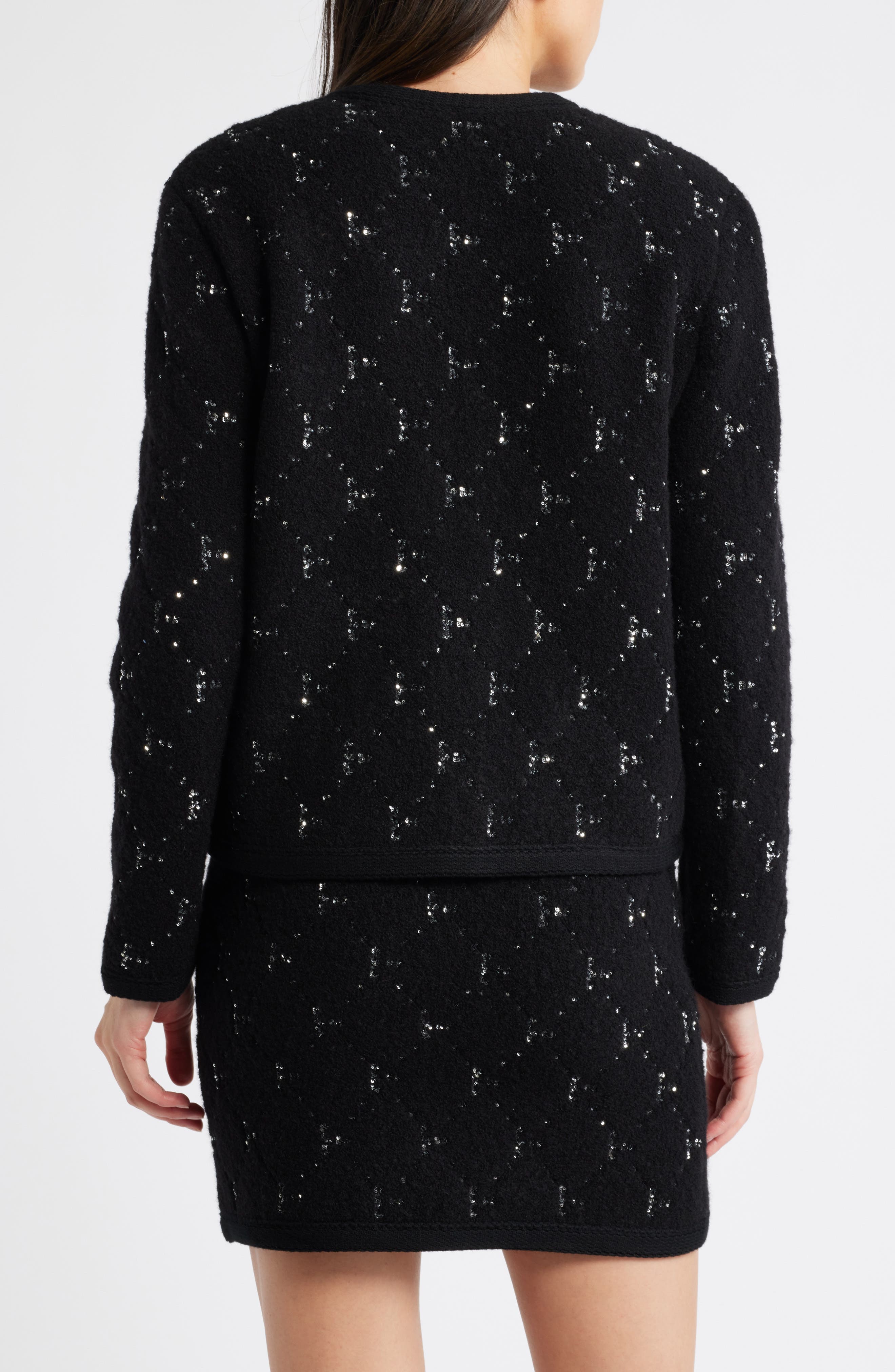 Embellished Fuzzy Cardigan - image 2