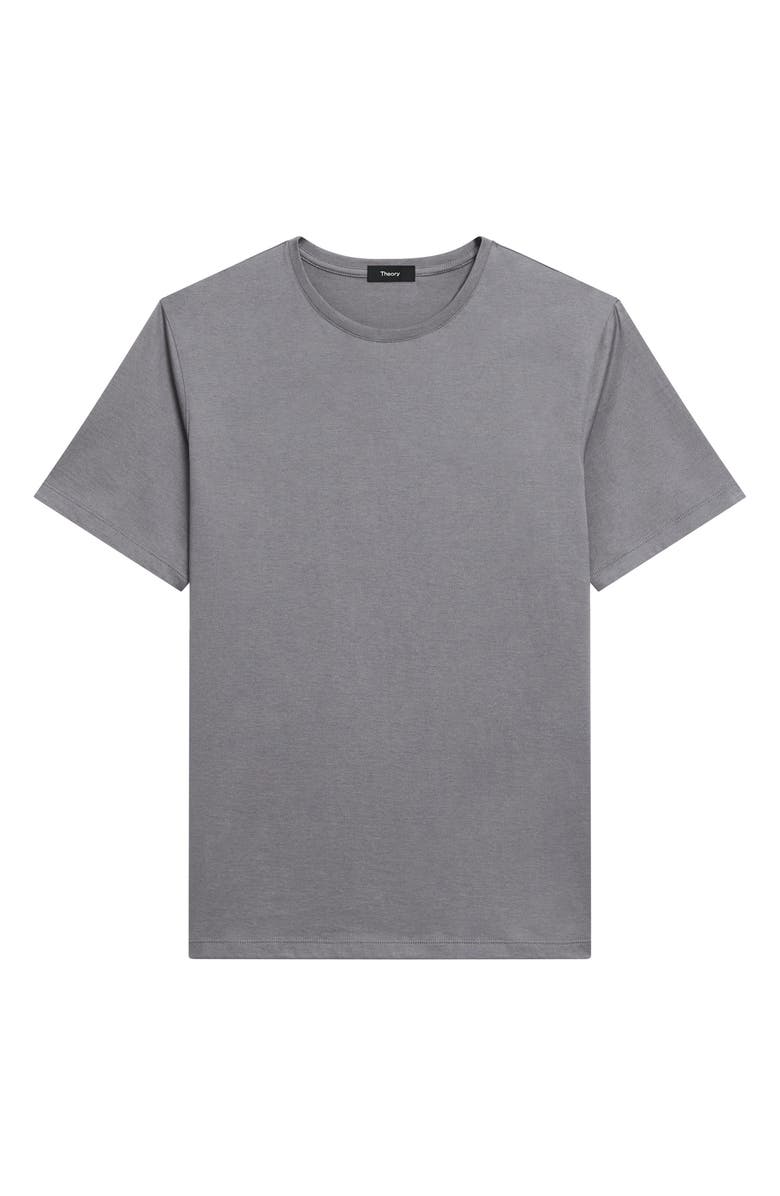 Theory Precise Cotton T-Shirt, Alternate, color, Carbon - Bax