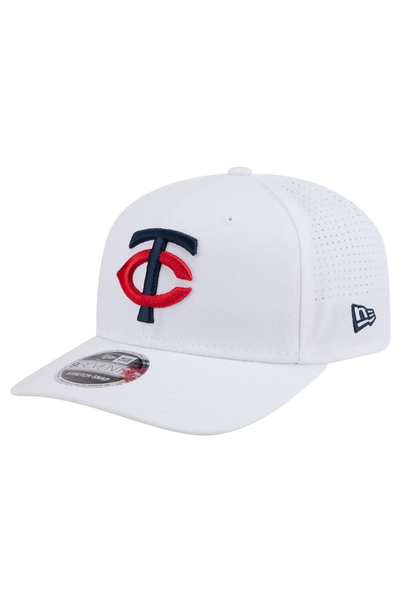 Men's New Era White Minnesota Twins COOLERA 9SEVENTY Adjustable Hat, Main, color, White