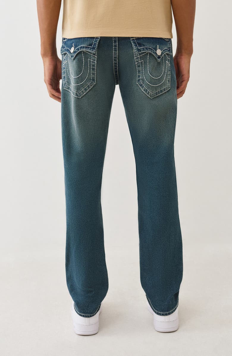 True Religion Geno Big T Flap Pocket Slim Leg Jeans, Alternate, color, Medium Toasted Cinnamon Wash