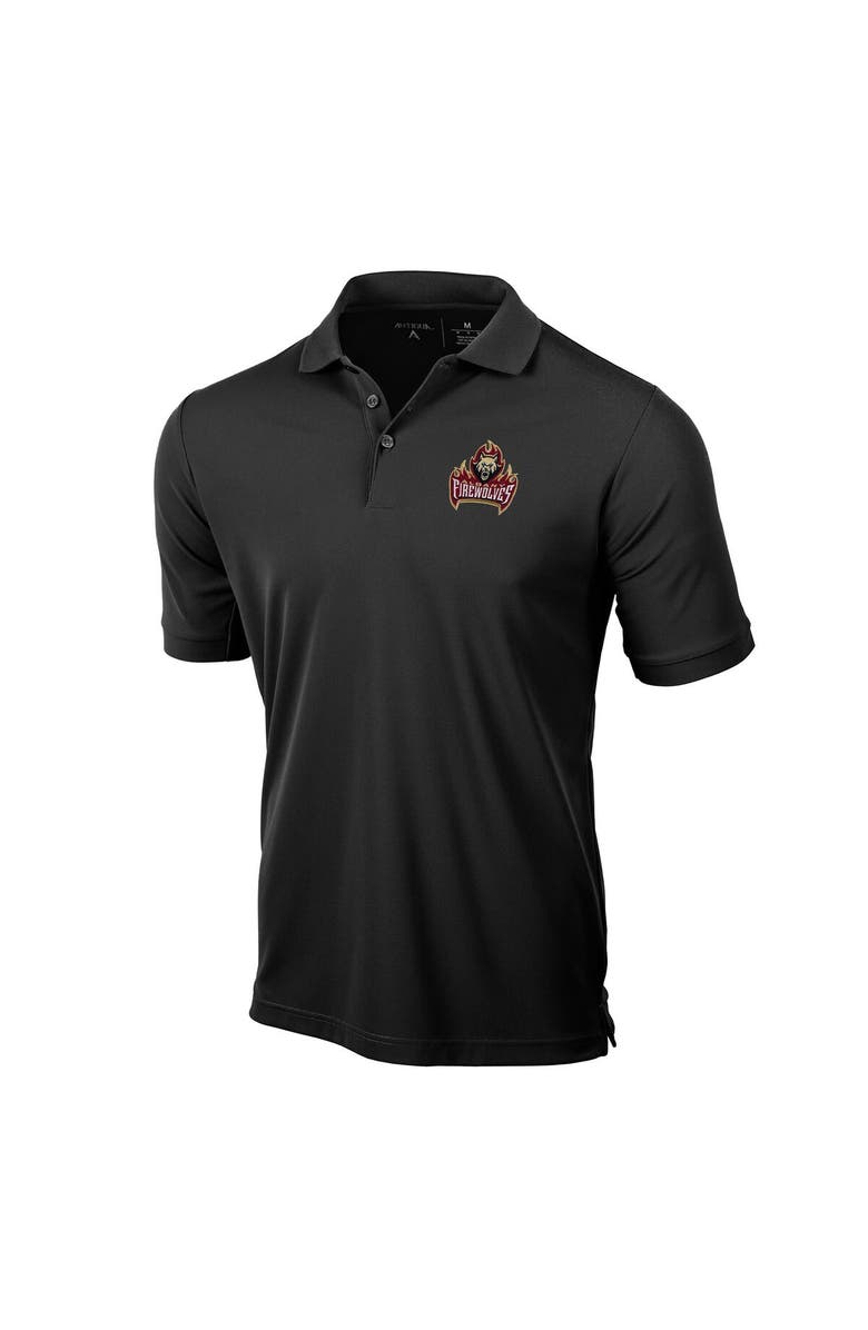 ANTIGUA Men's Antigua Black Albany FireWolves Legacy Pique Polo, Main, color, Black
