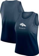 WEAR by Erin Andrews Women's WEAR by Erin Andrews x Gracie Hunt Navy Denver Broncos Ombre Tank Top