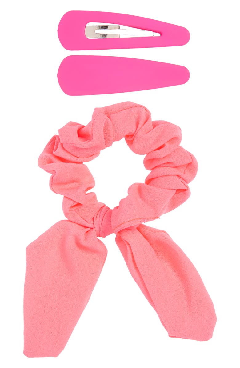 8 Other Reasons Neon Dreams 3-Pack Scrunchie & Hair Clips, Main, color,