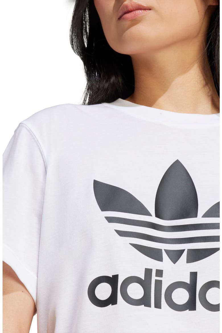 Adicolor Trefoil Boxy Graphic T-Shirt, Alternate, color, WHITE