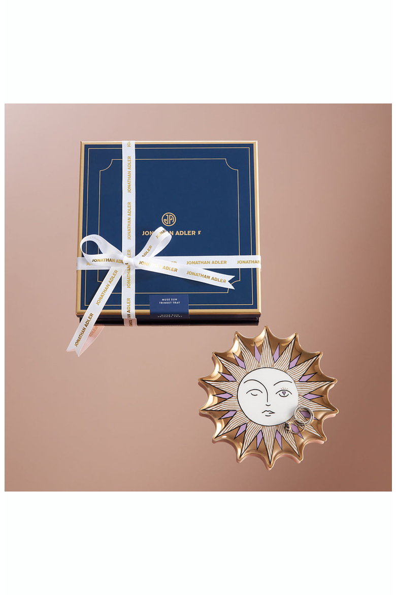 Muse Sun Trinket Tray, Alternate, color, Gold / Lavender