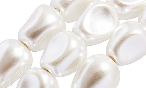 Baublebar Ondine Imitation Pearl Coil Stretch Bracelet In Yellow