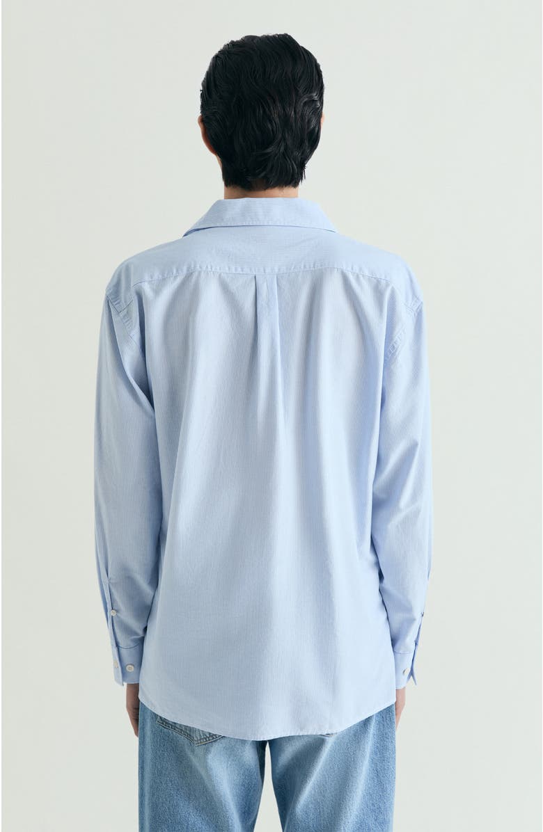 Scalpers Striped Oxford Shirt, Alternate, color, Skybluestripes