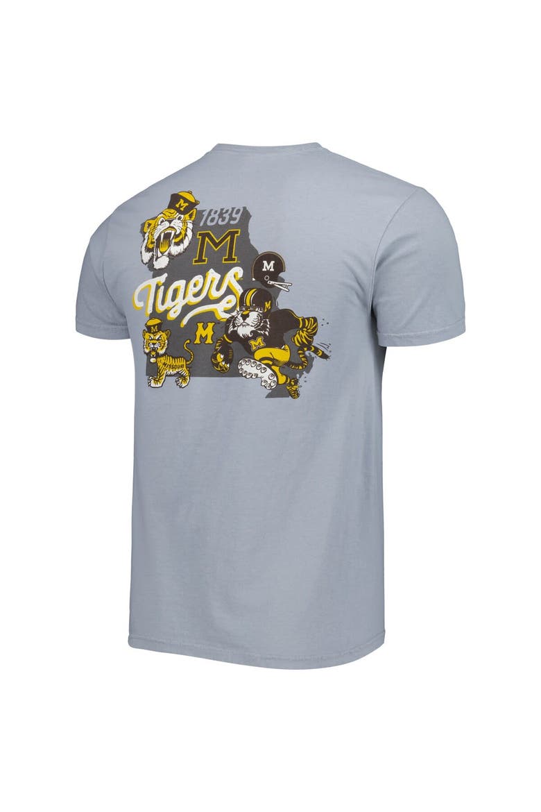 Men's Graphite Missouri Tigers Vault State Comfort T-Shirt, Alternate, color, Graphite