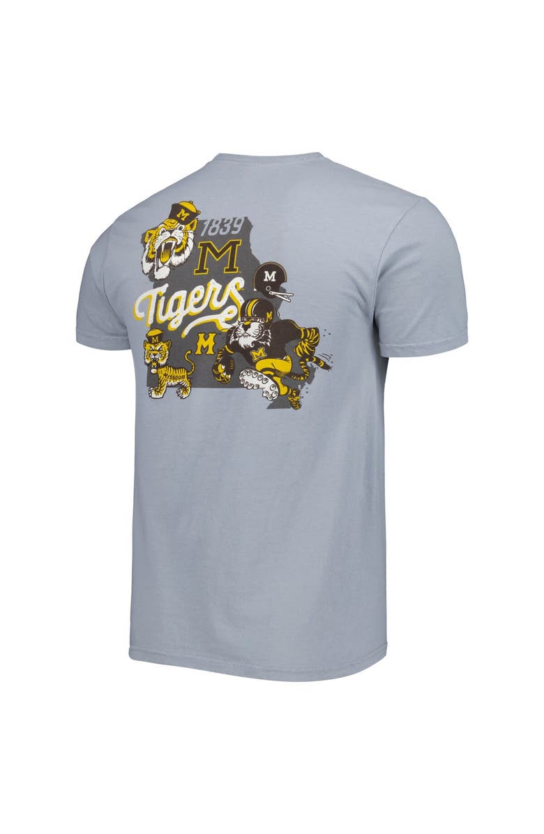 IMAGE ONE Men's Graphite Missouri Tigers Vault State Comfort T-Shirt, Alternate, color, 
