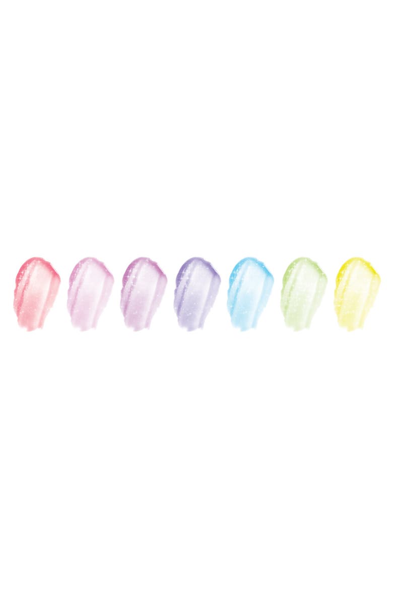 3C4G 7 Days Glitter Lip Gloss 7 Piece Wand Fruit Flavored Set, Alternate, color, Multicolored