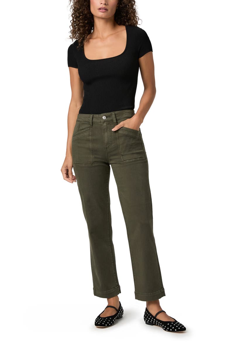 Quincy Ankle Straight Leg Jeans, Alternate, color, VINTAGE FOREST MOSS