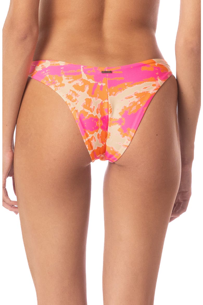 Flamingo Swirl Splendor Reversible Bikini Bottoms, Alternate, color, PINK