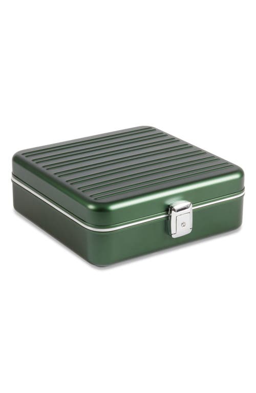 Bey-berk Prague Metal Watch Case In Green