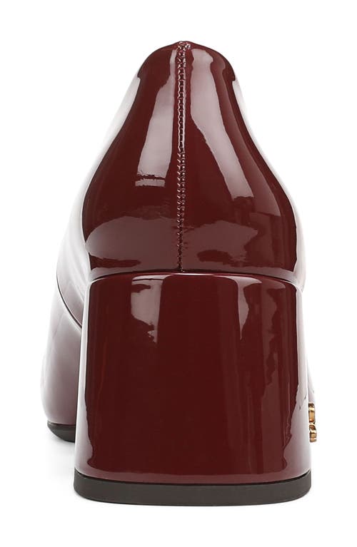 Sam & Libby Gianella Square Toe Pump In Burgundy