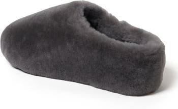 Fireside Maryboro Genuine Shearling Platform Fuzzy Clog Slipper