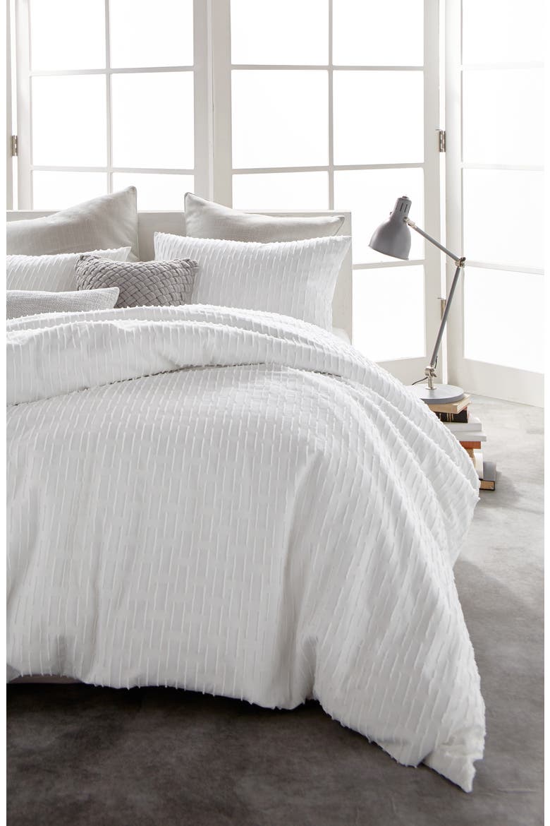 Refresh Cotton Duvet Cover, Main, color, WHITE