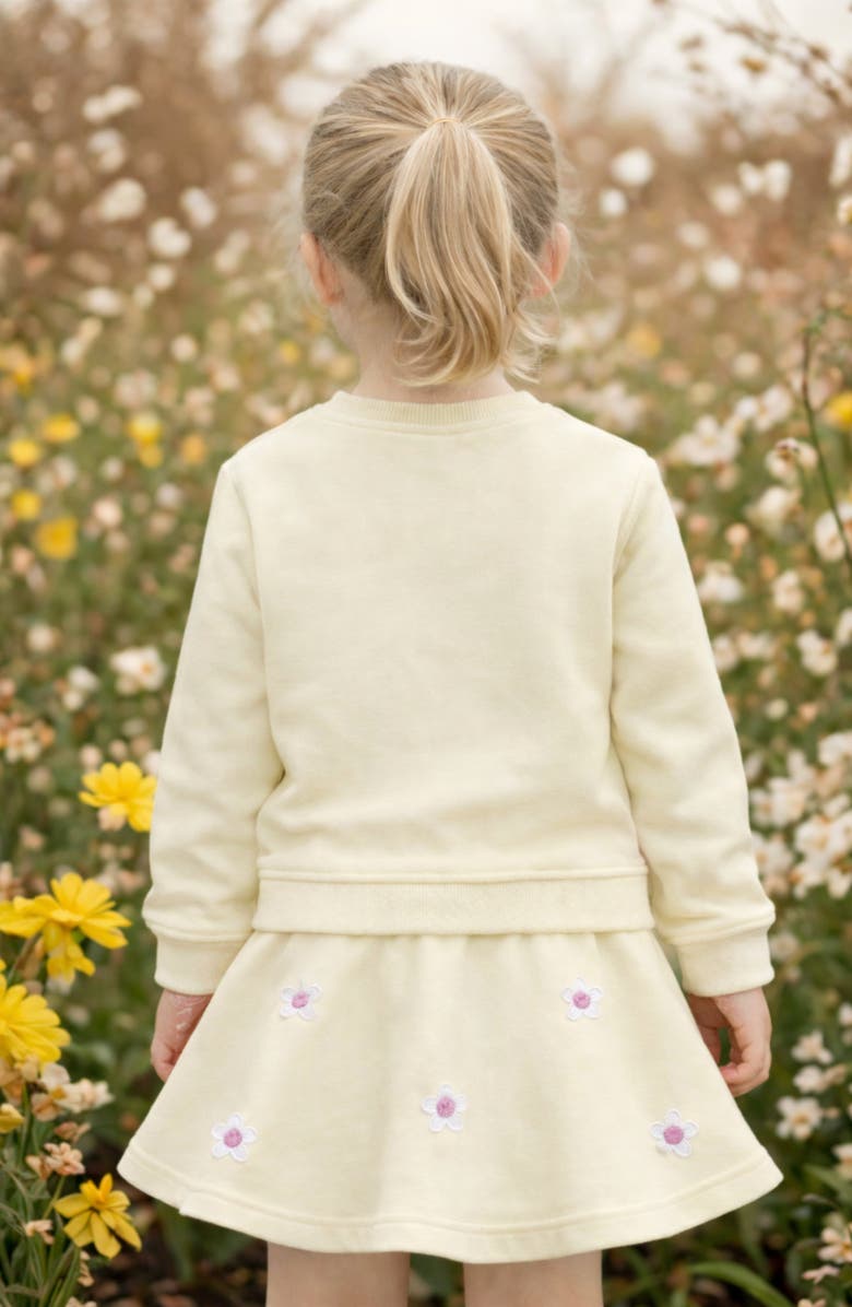 Bits & Bows Daisy Bow Skort, Alternate, color, Yellow