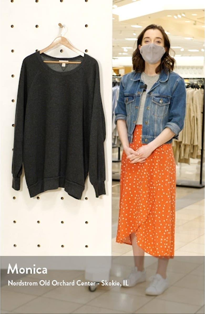 Crewneck Tunic Sweatshirt, sales video thumbnail