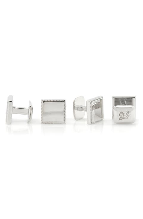 Set of 4 Sterling Silver Studs