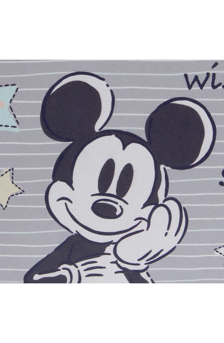Lambs & Ivy Disney Mickey Mouse Foldable Storage Basket/Container/Bin, Alternate, color, Gray