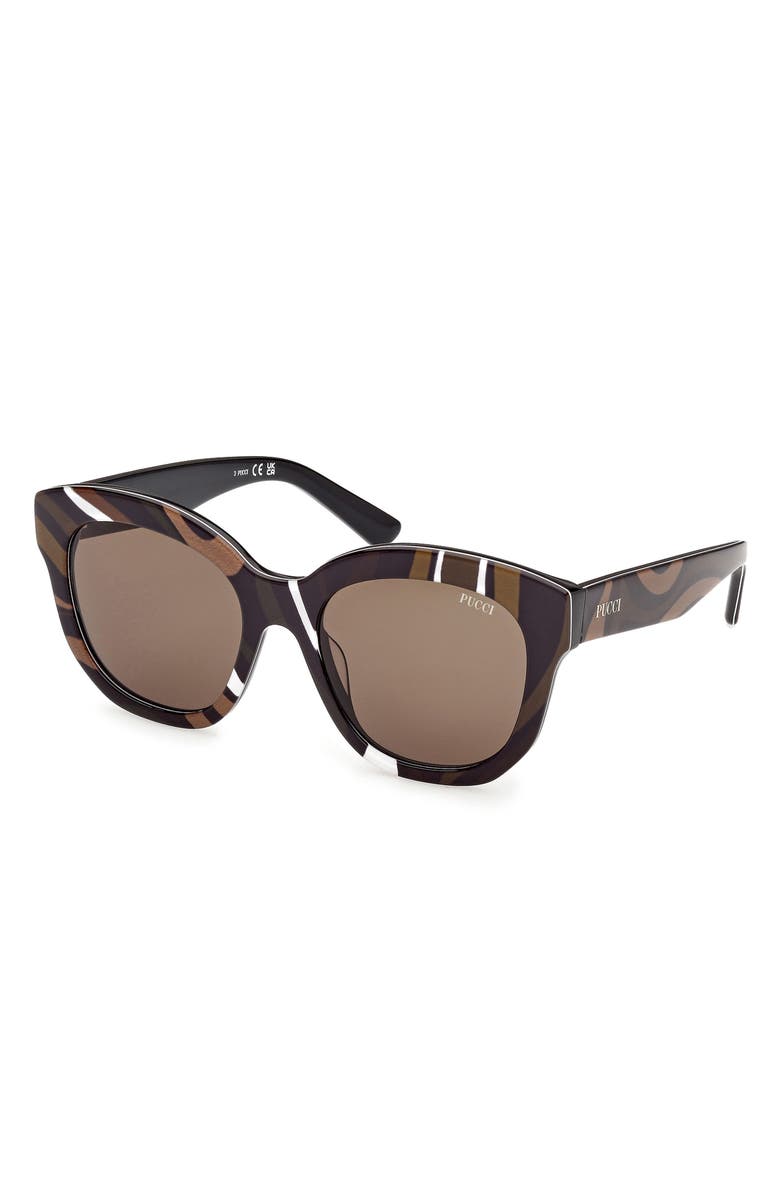 Emilio Pucci 53mm Geometric Sunglasses, Alternate, color,