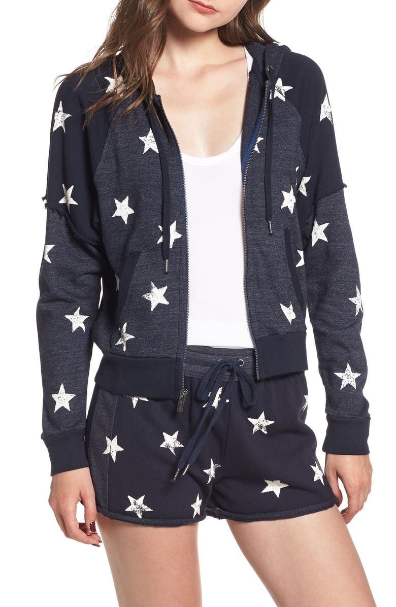 Splendid Star Zip-Up Hoodie, Main, color, 