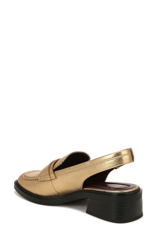 Shop Sarto By Franco Sarto Gianna Slingback Loafer In Gold