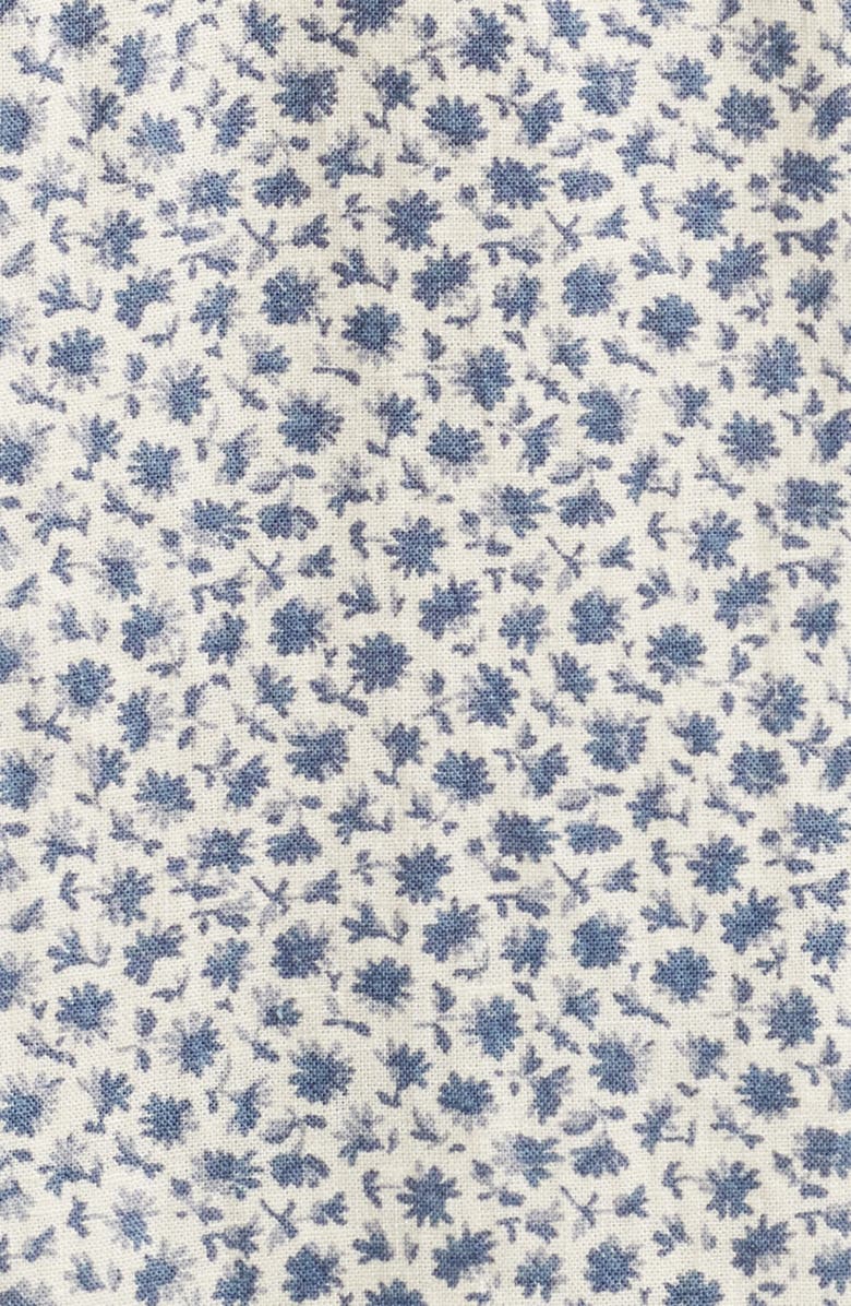 Rails Carson Floral Short Sleeve Stretch Linen Blend Button-Up Shirt, Alternate, color, 