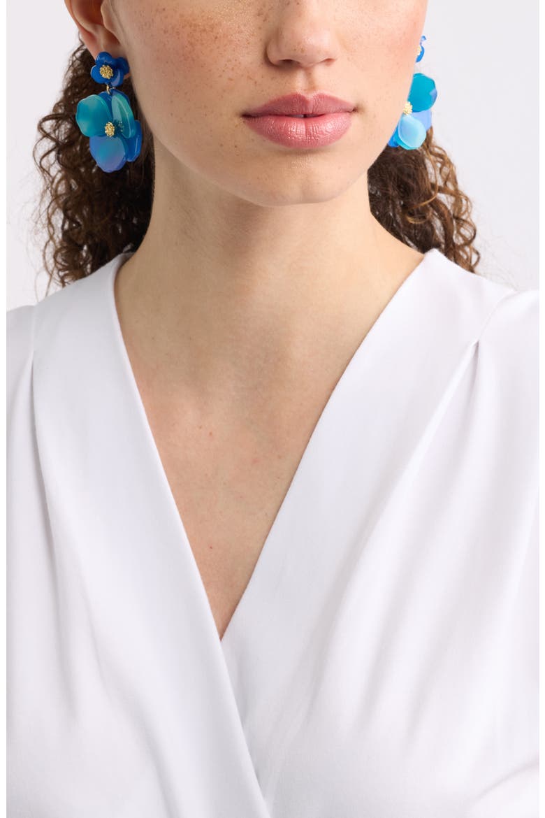 Pansy Drop Earrings, Alternate, color, BLUE MULTI- GOLD
