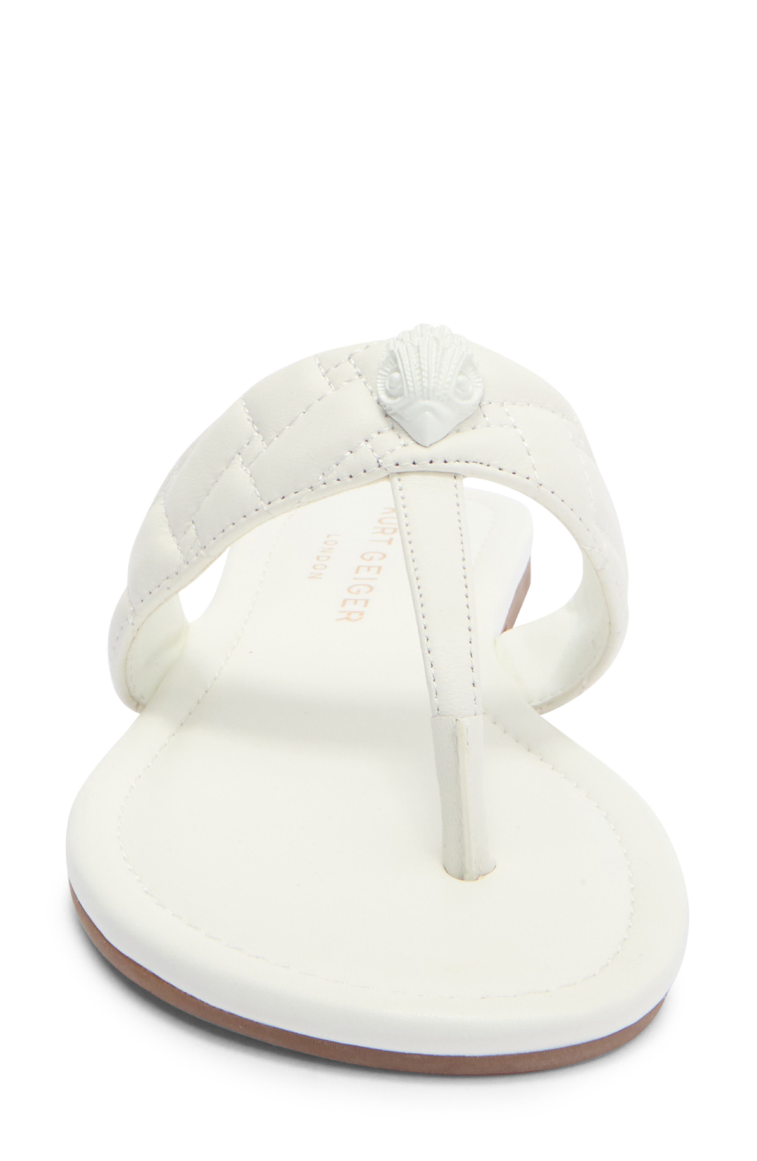 Kurt Geiger London Kensington T-Strap Sandal, Alternate, color, White