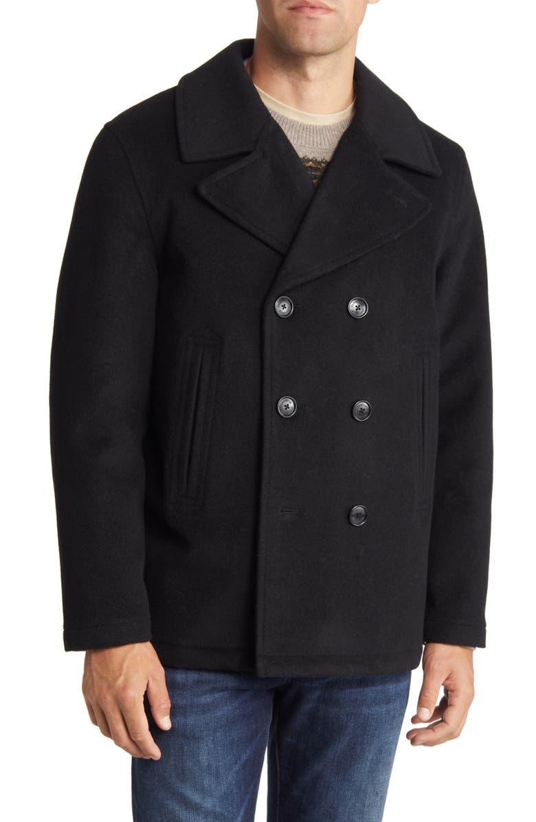 Pendleton Water Resistant Wool Blend Peacoat, Alternate, color, 