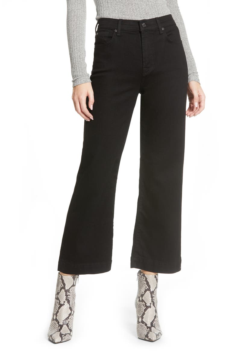 7 For All Mankind® Alexa Crop Wide Leg High Waist Jeans, Main, color, LUXE VINTAGE NIGHTFALL