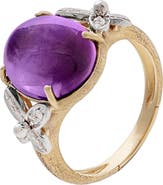 Marco Bicego 18K Gold Marrakech Onde Amethyst & Diamond Ring