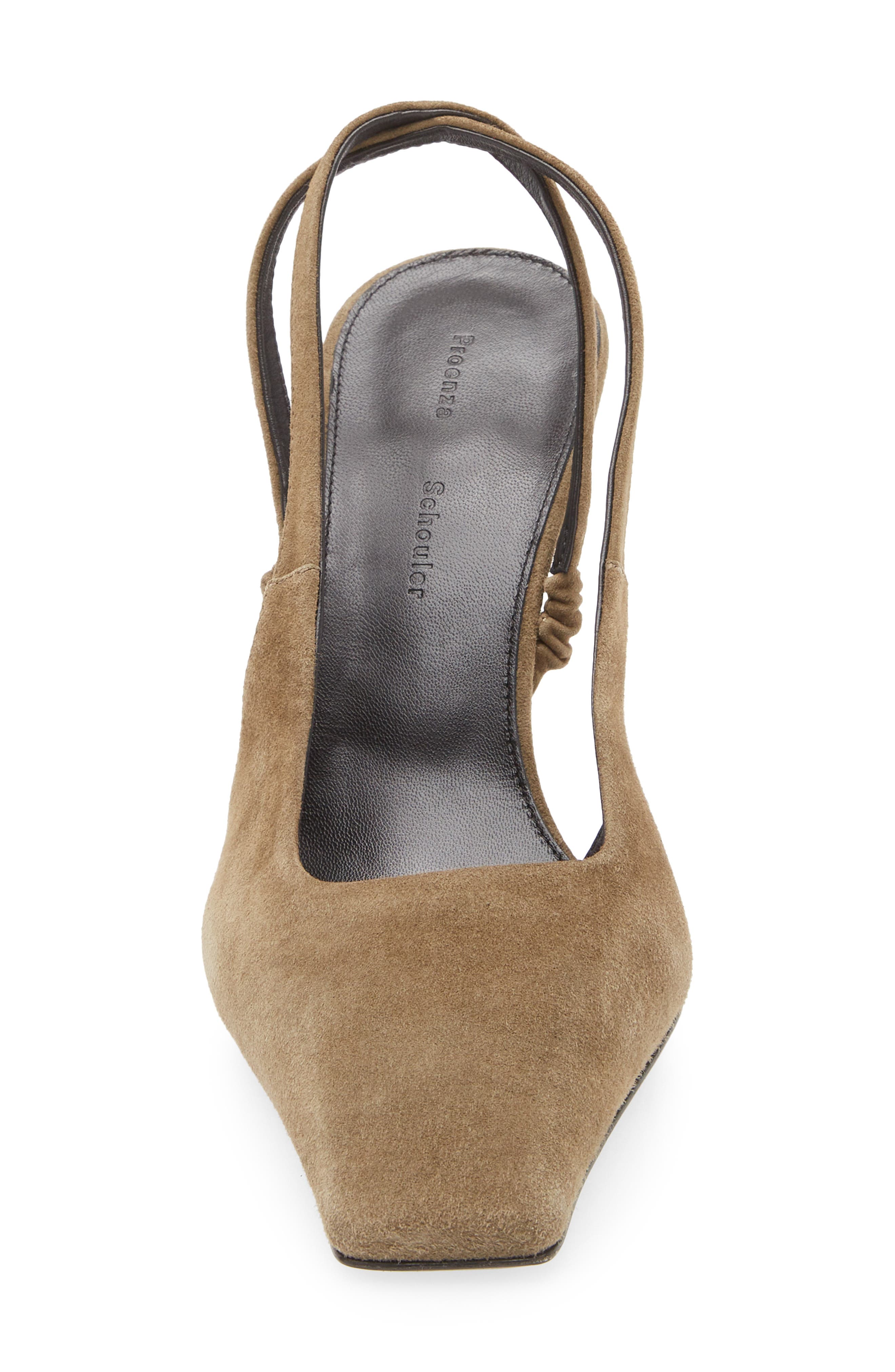 Proenza Schouler Trap Crossover Slingback Pump, Alternate, color, Moss