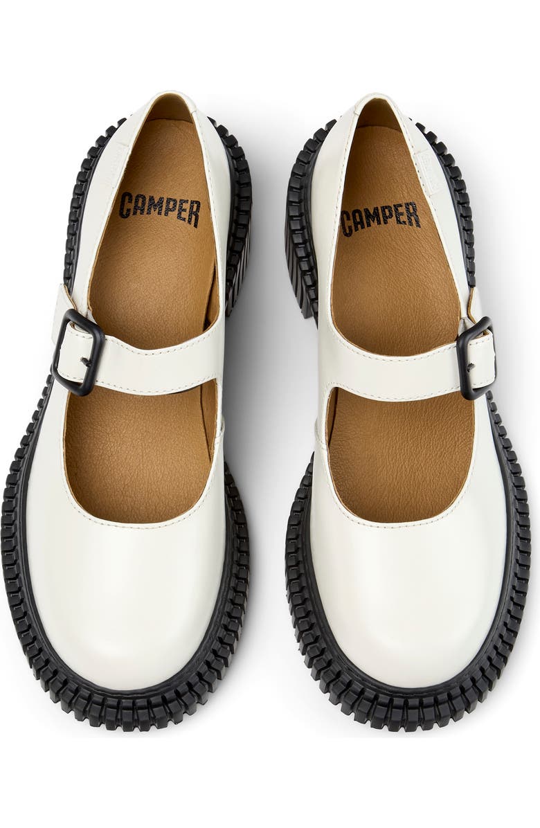 Camper Pix London Mary Jane Flat, Alternate, color, White Multi