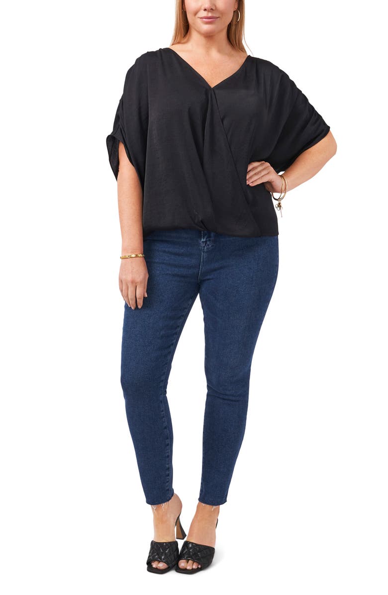 Vince Camuto Surplice Tie Back Top, Alternate, color,