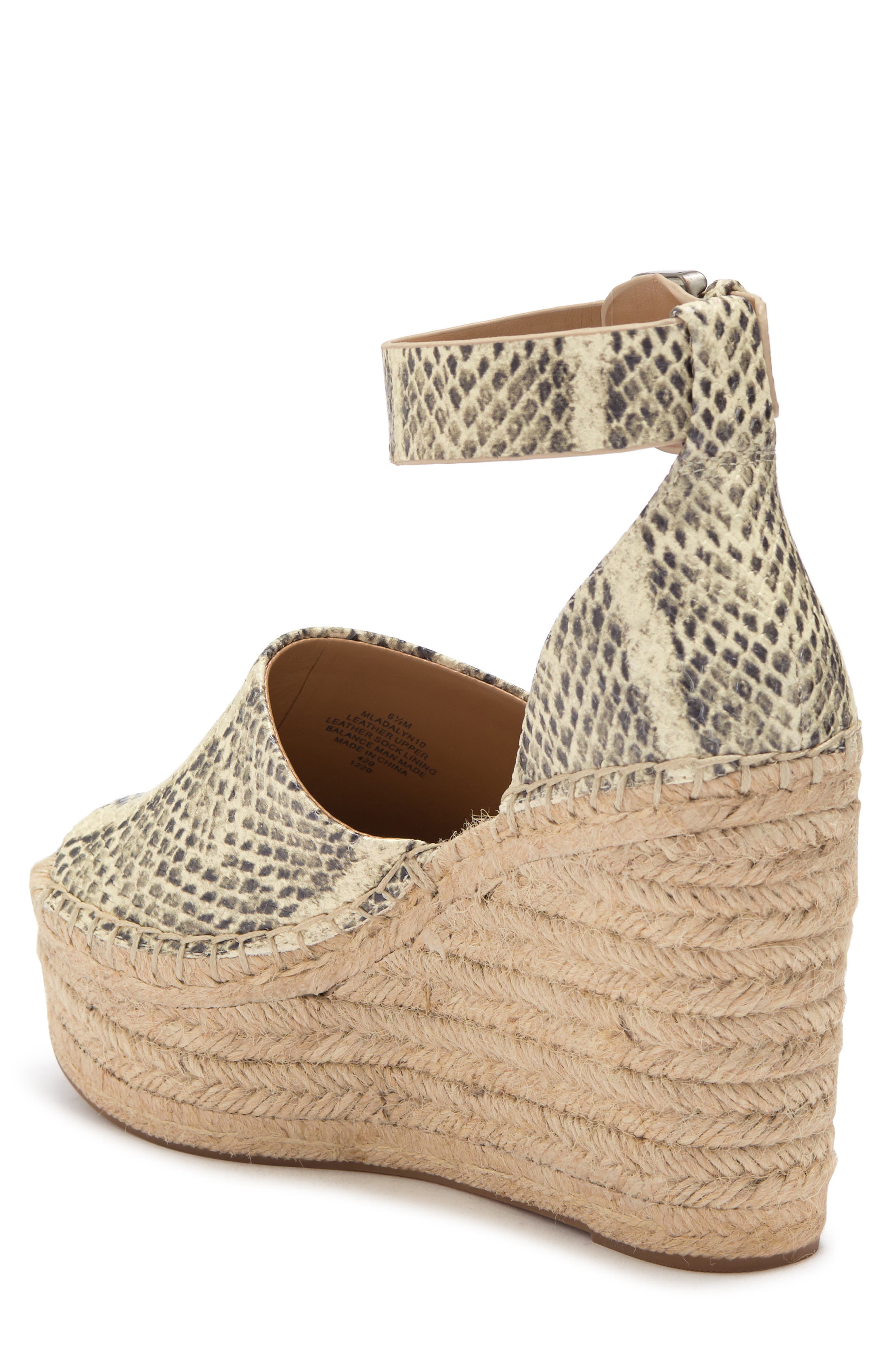 Adalyn Espadrille Wedge Sandal, Alternate, color, WHITE LEATHER