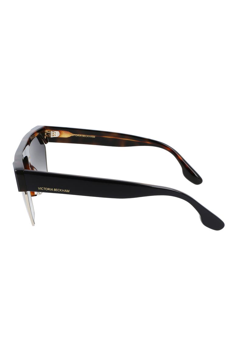62mm Gradient Sunglasses, Alternate, color, BLACK/ TORTOISE