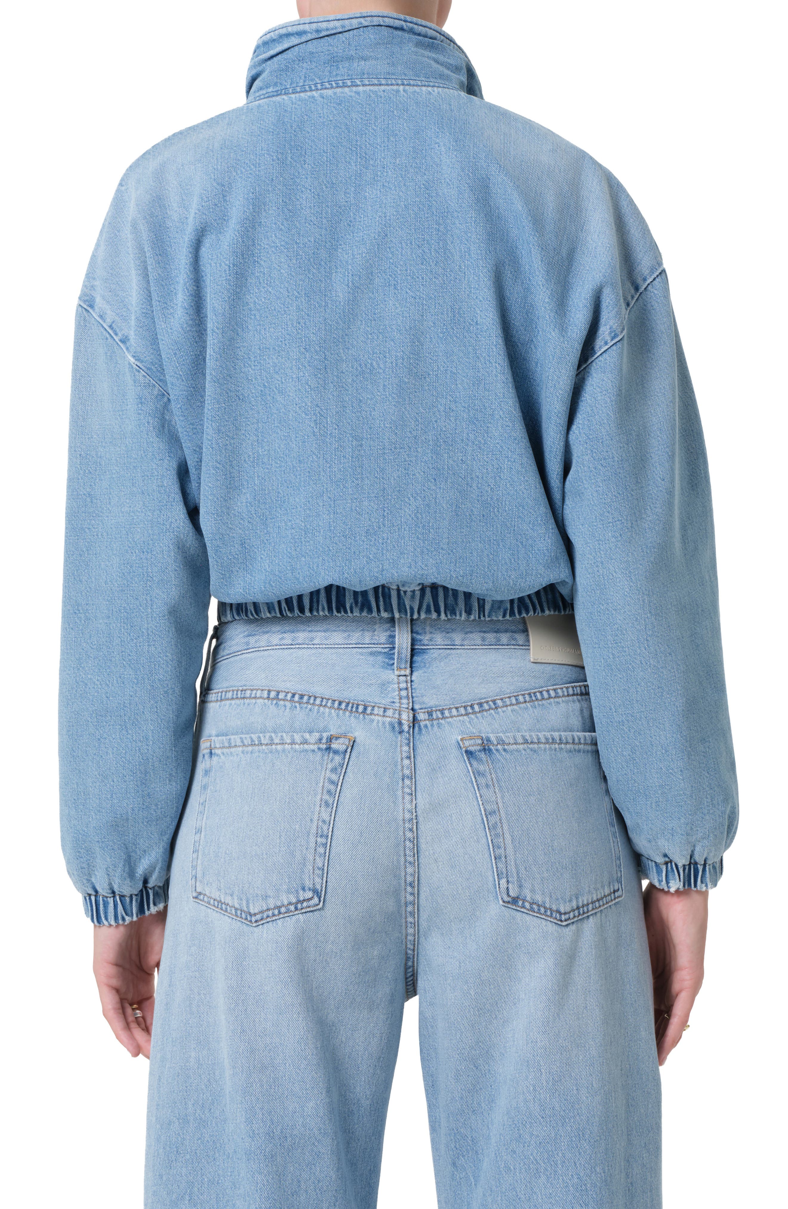 Bubble Denim Bomber Jacket - image 2