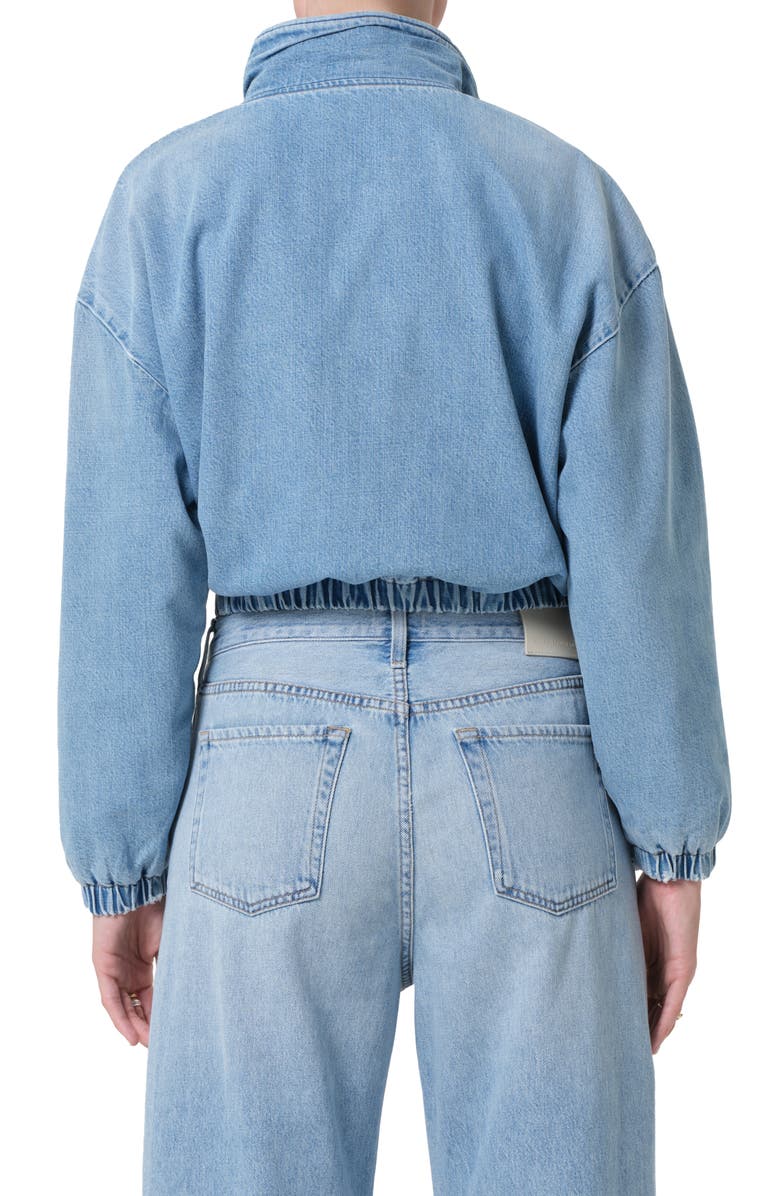 Citizens of Humanity Bubble Denim Bomber Jacket, Alternate, color, Marseille Light Vintage Indigo