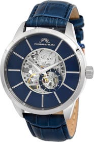 PORSAMO BLEU Men's Cassius Skeleton Watch, 45mm