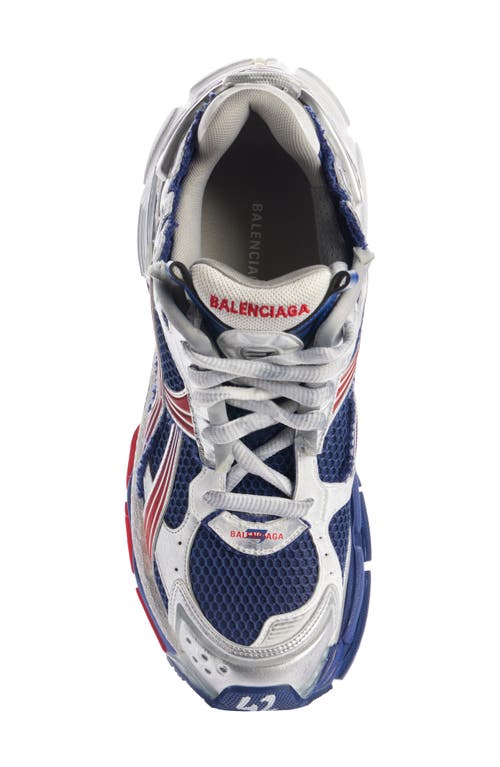 Shop Balenciaga Runner Sneaker In Navy/red/grey