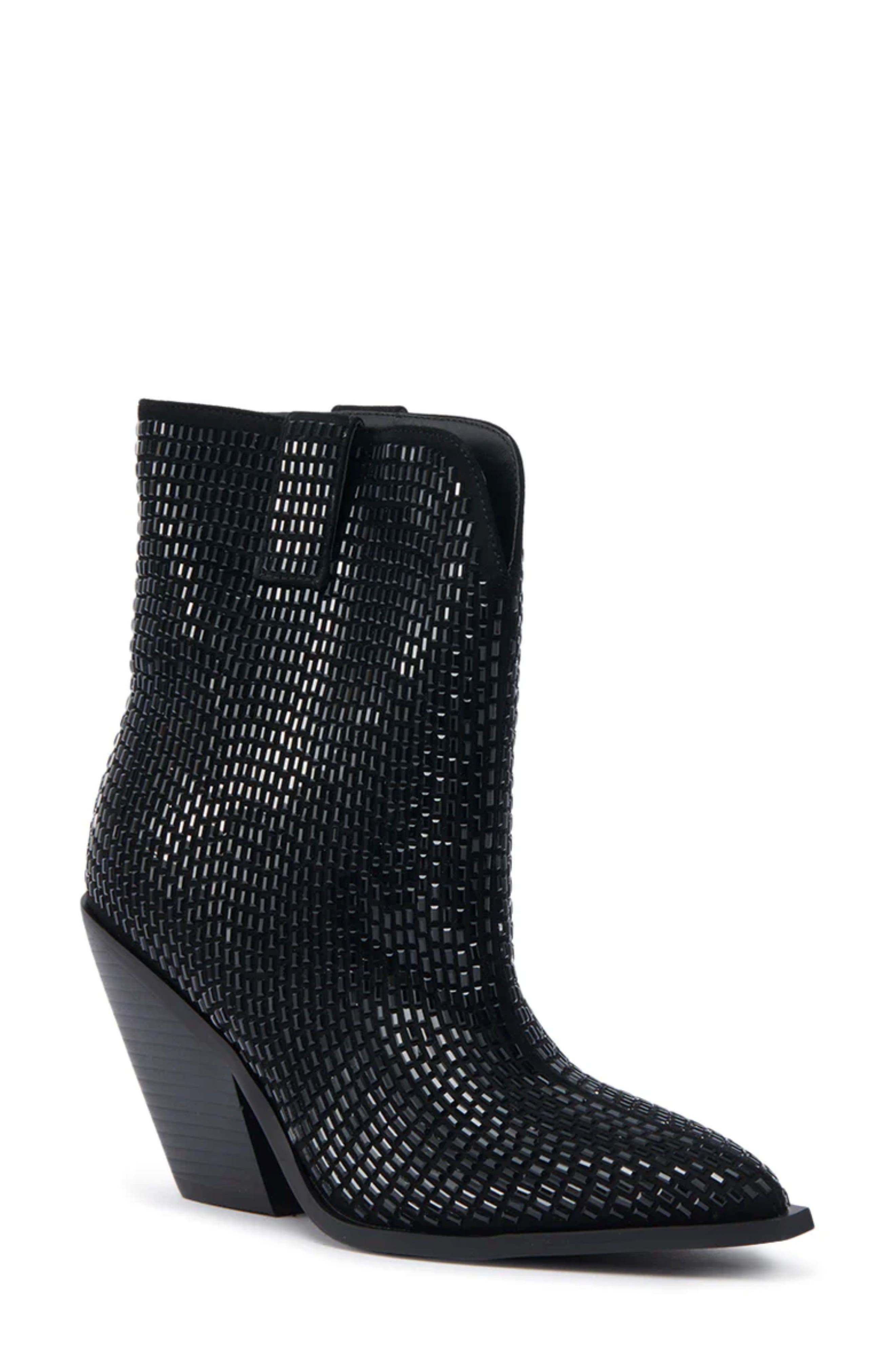 AZALEA WANG Laetitia Crystal Bootie
