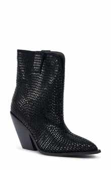 AZALEA WANG Laetitia Crystal Bootie