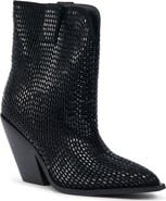 AZALEA WANG Laetitia Crystal Bootie