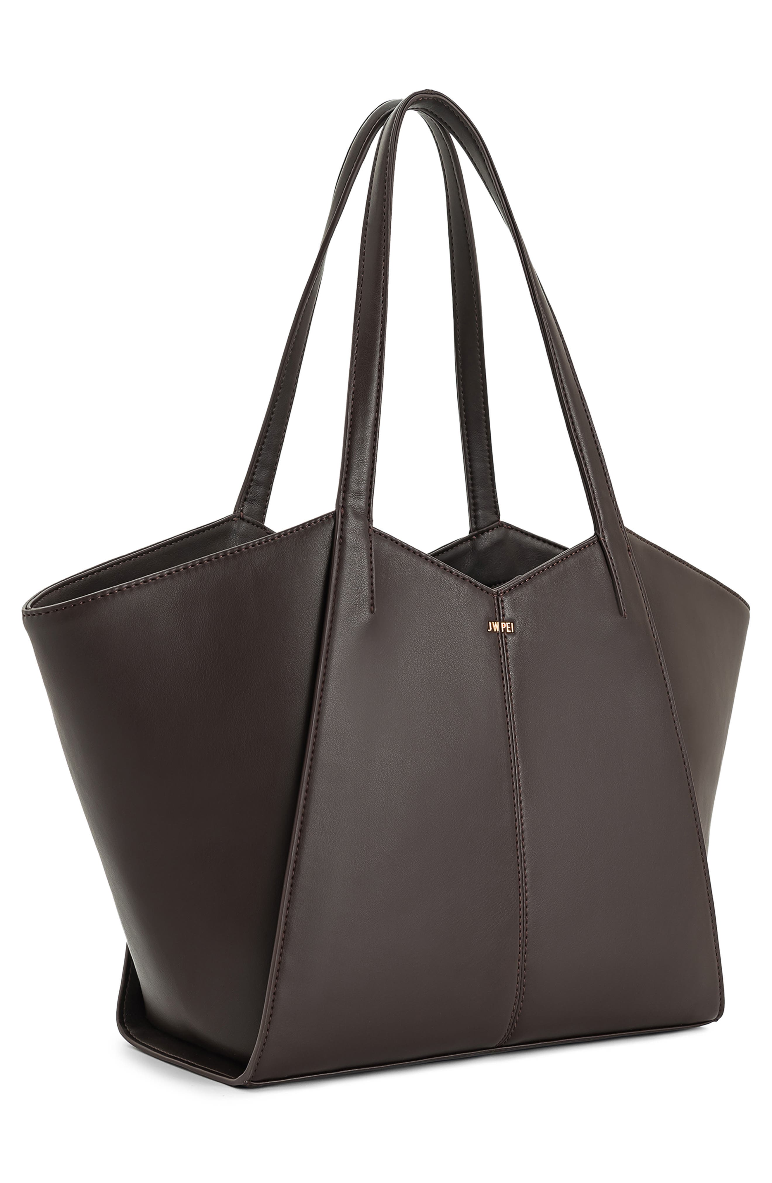 JW PEI Large Kiana Faux Leather Tote, Alternate, color, 