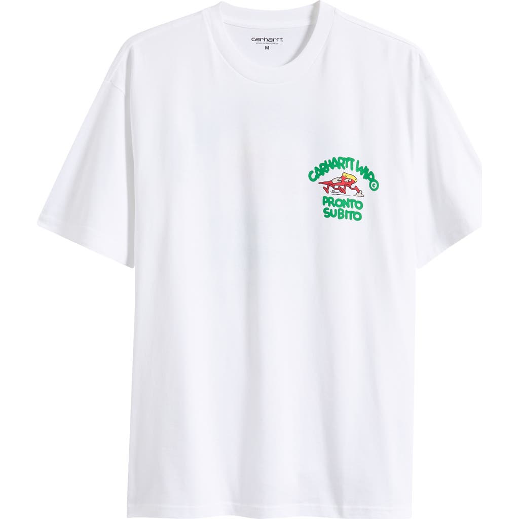 Carhartt Work In Progress Pronto Organic Cotton Graphic T-shirt In White