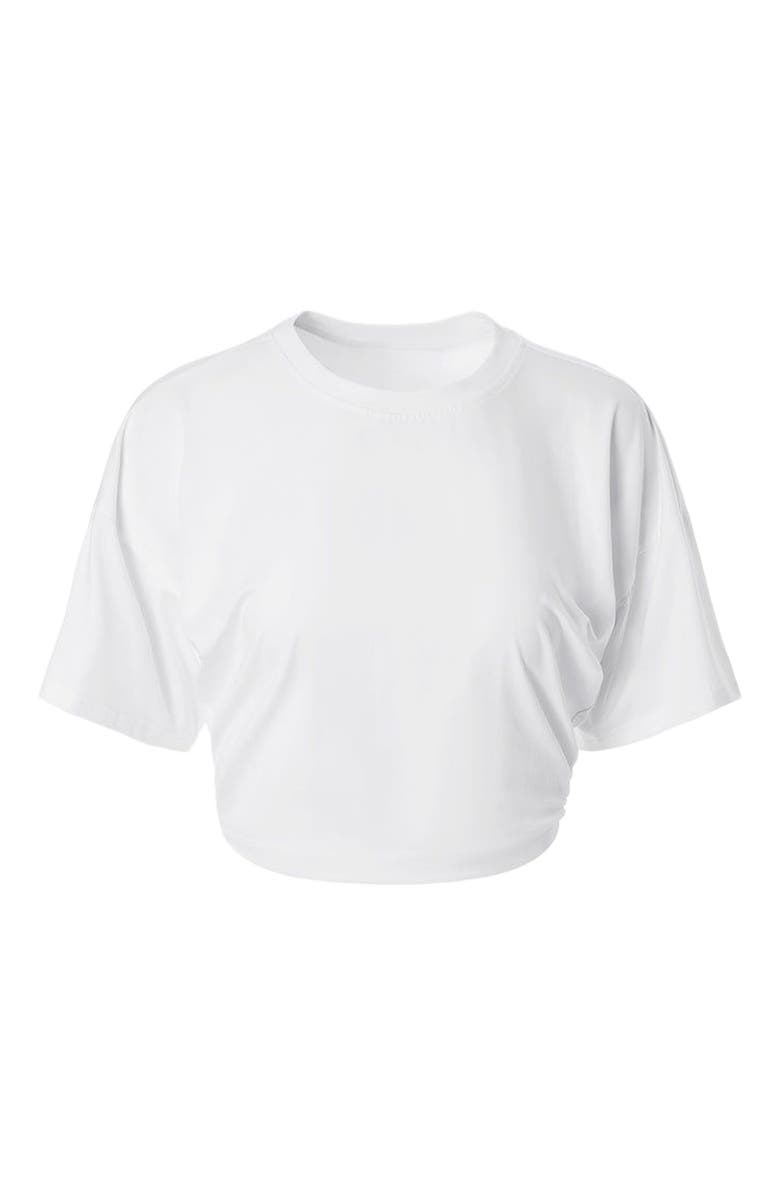 WeWoreWhat Ruched Cropped Tee, Alternate, color, 