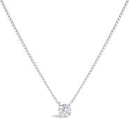 Haus of Brilliance 14K Gold Floating 1/2 Cttw Lab Grown Diamond Solitaire Pendant Necklace - 18" Inches