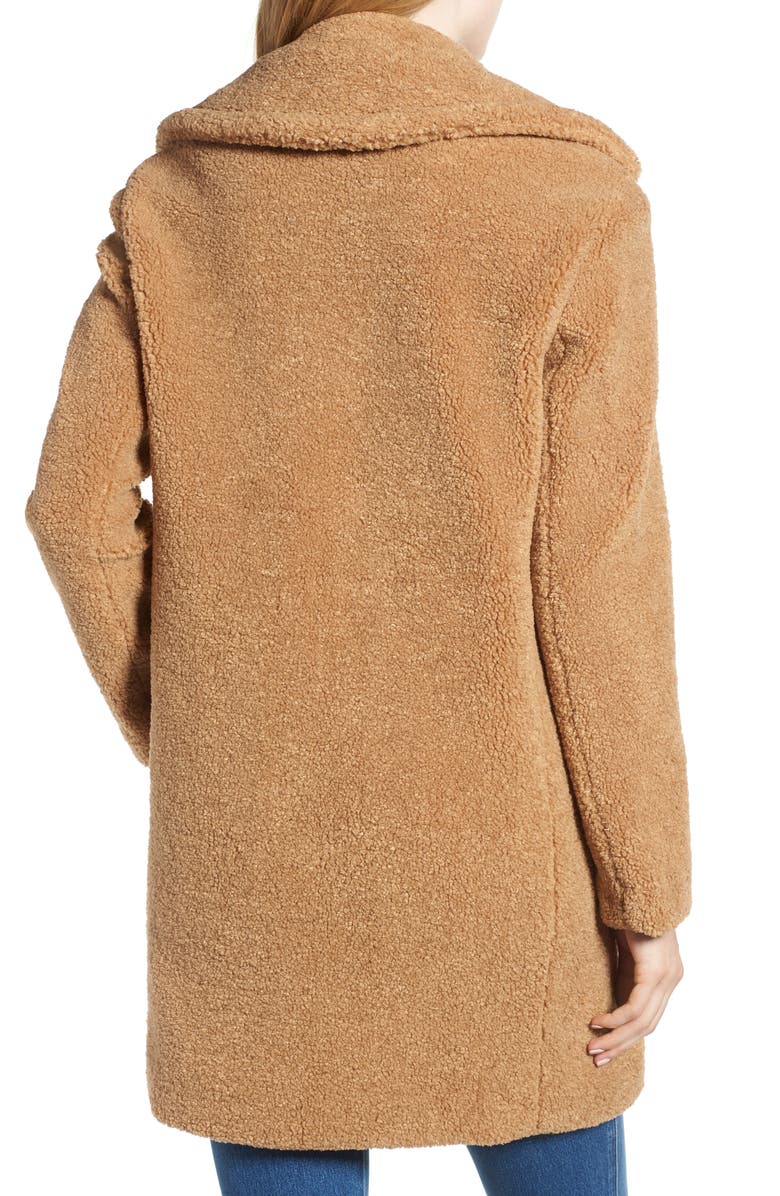 Kensie Faux Fur Teddy Bear Coat, Alternate, color,